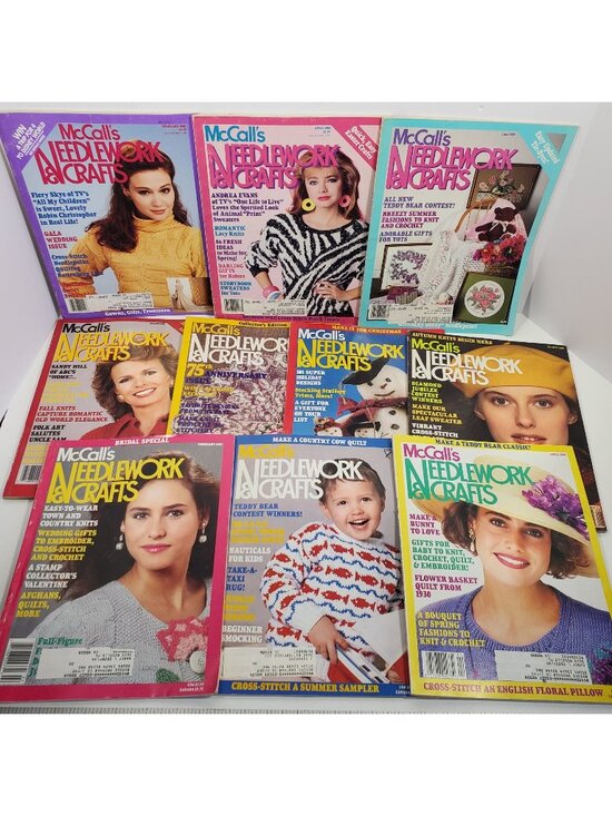 McCalls Other - Vintage 1988 1989 McCalls Needlework And Crafts Magazine Lot 10 Issues